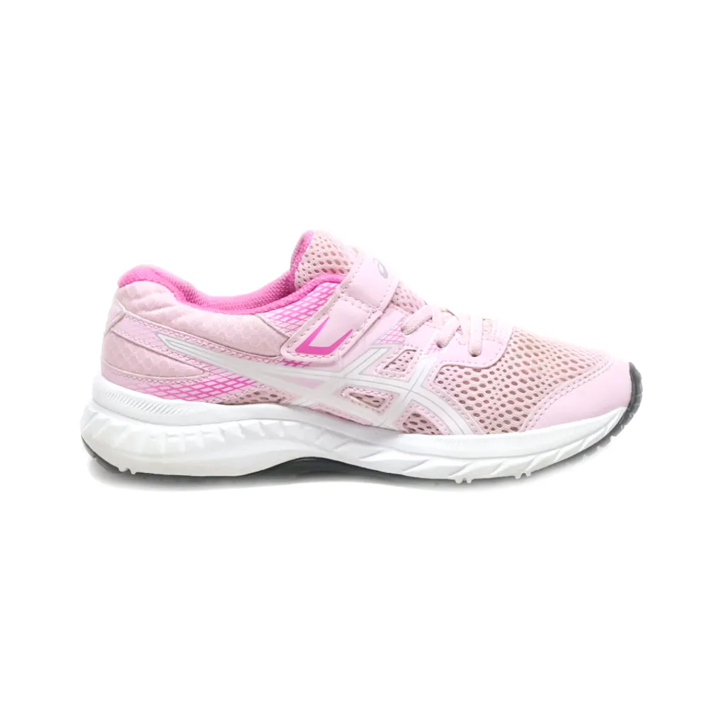 Asics Contend 6 Sport Shoes Fabric Pink Colour For Kids