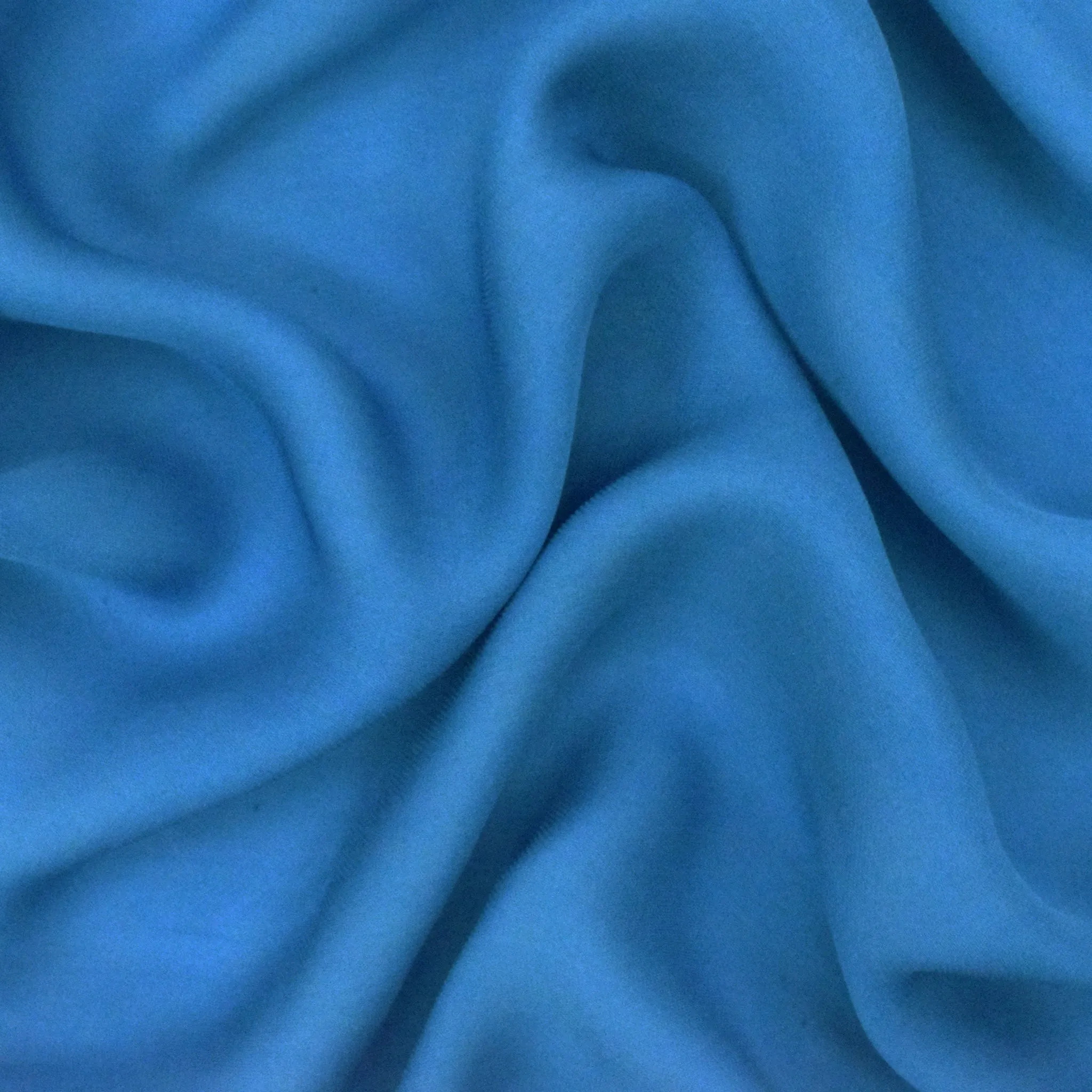 Bell Blue Silk Momie Georgette Fabric