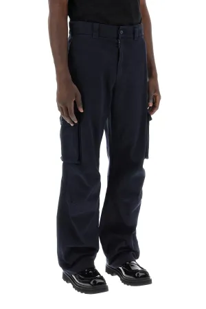 cargo pants with logo plaque