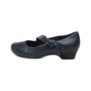 Clarks Mid-Heel Shoes Leather Blue Colour For Women