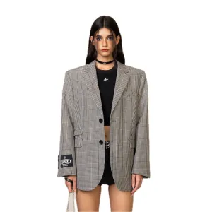 Compass Vintage Plaid Woolen Grey Suit