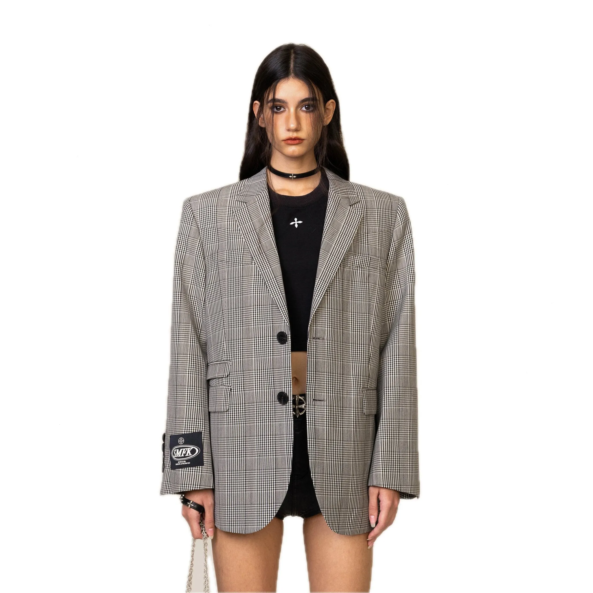 Compass Vintage Plaid Woolen Grey Suit