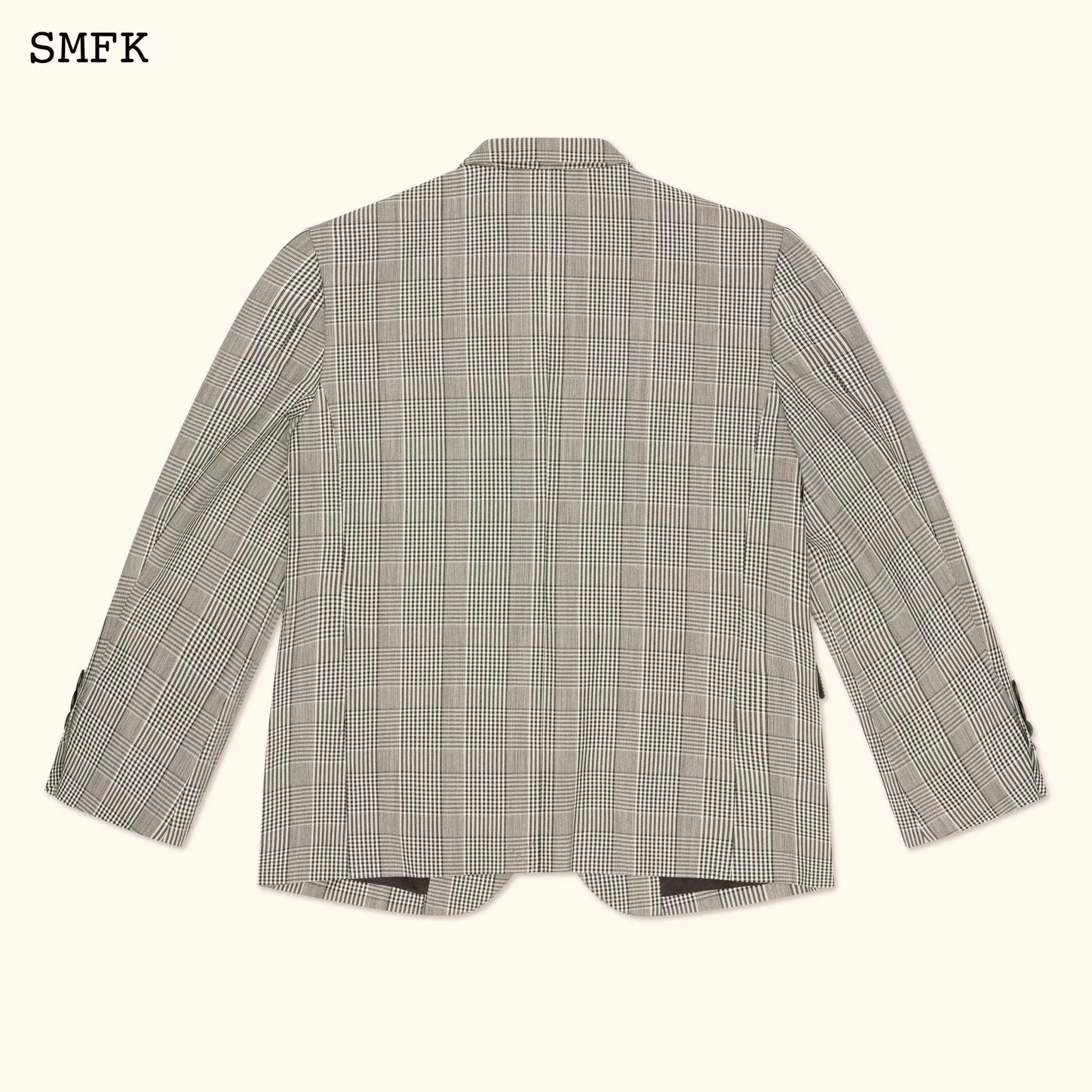 Compass Vintage Plaid Woolen Grey Suit