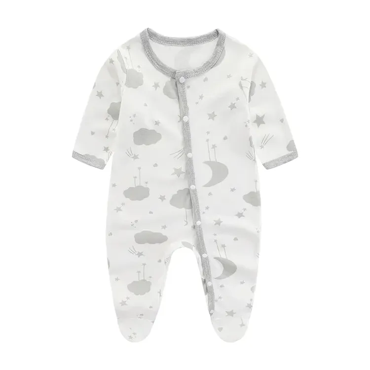 Cozy Muslin Cotton One-Piece Bodysuit Romper