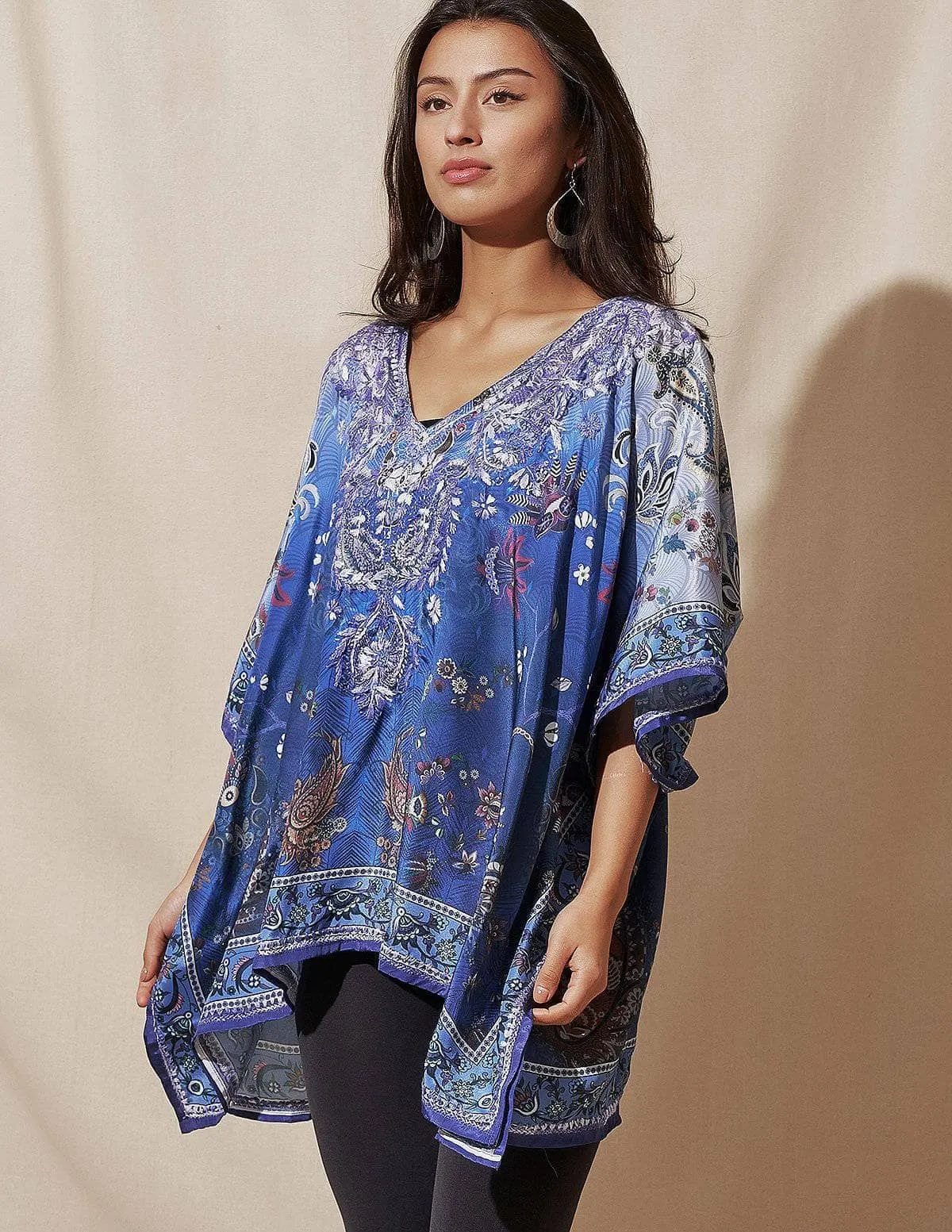 Fair Trade Lila Flowy Tunic