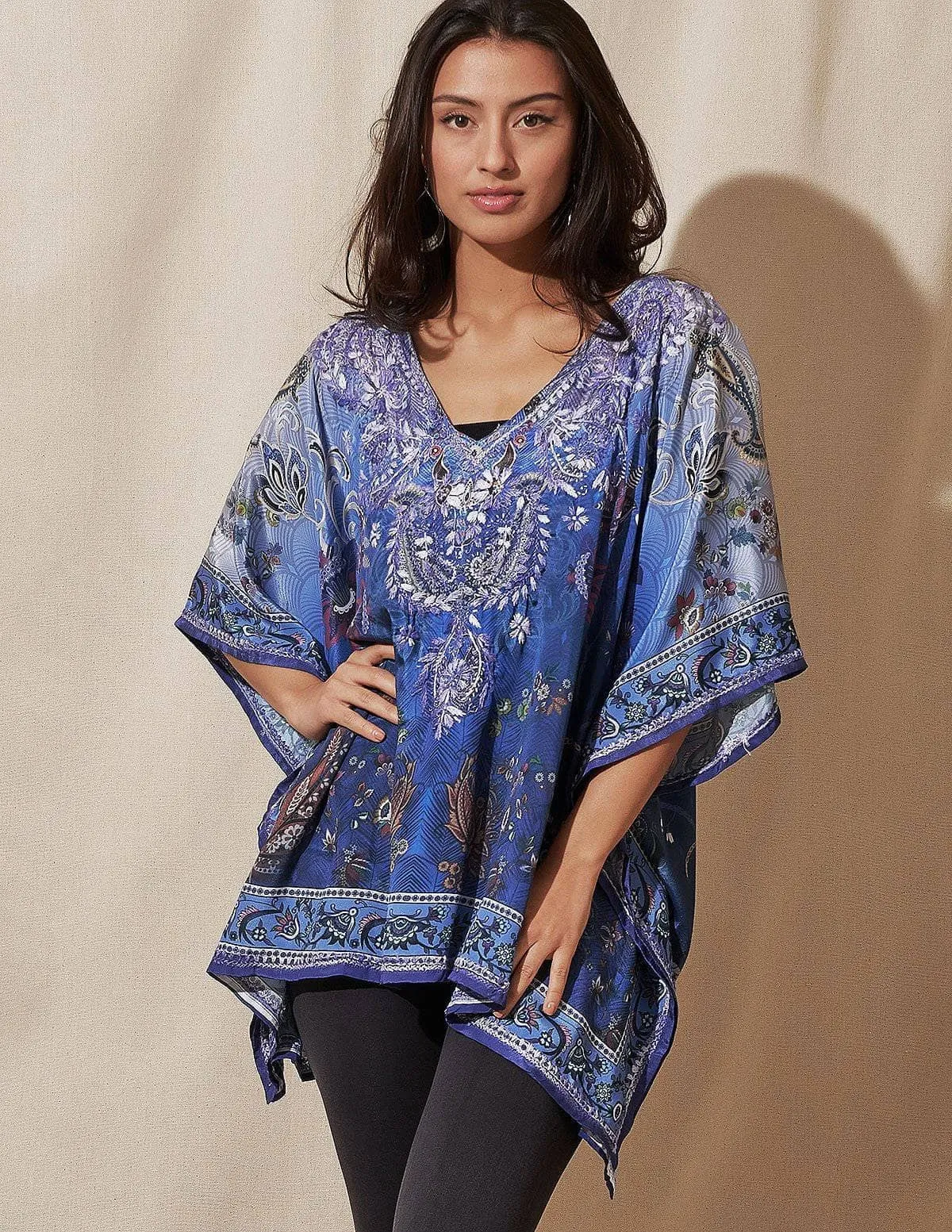 Fair Trade Lila Flowy Tunic