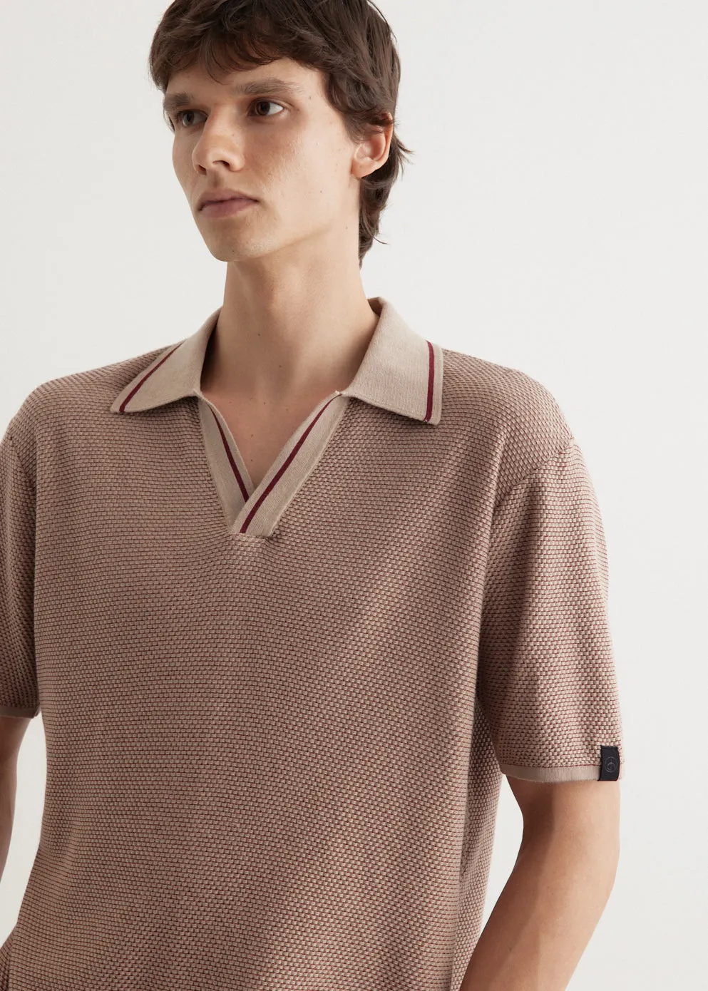 Hamlin Short Sleeve Johnny Collar Polo