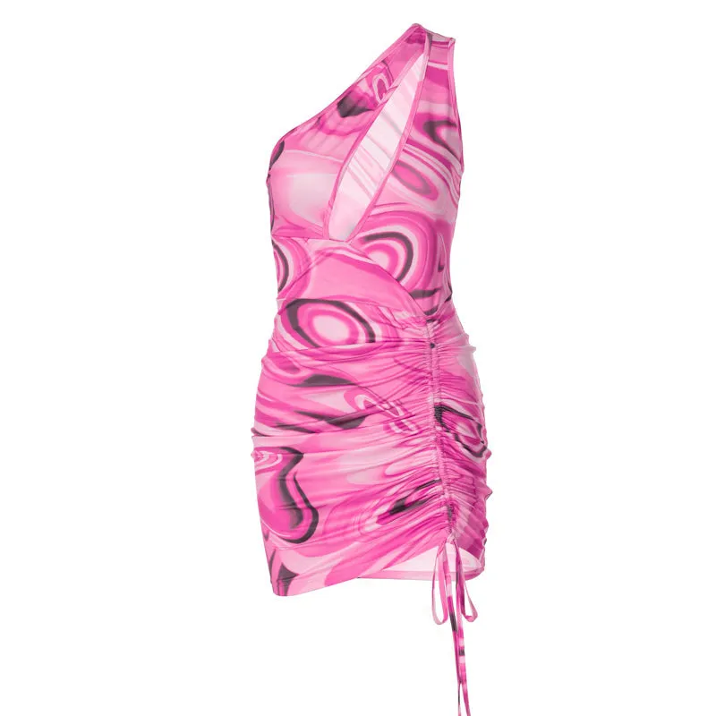 Ladies print stylish dress bandage dress mini dress party dress