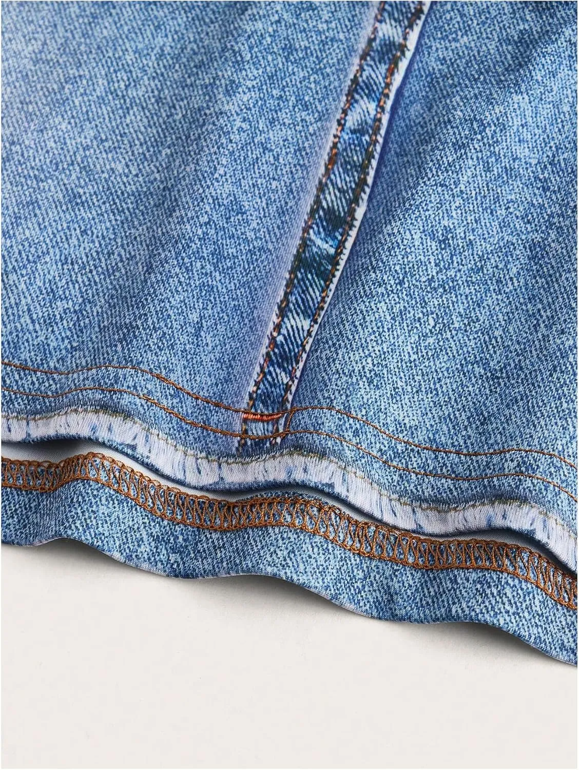 MakeMeChic Women's Plus Size Denim Short Skirt Asymmetrical Bodycon Jean Skirts Mini Skirts