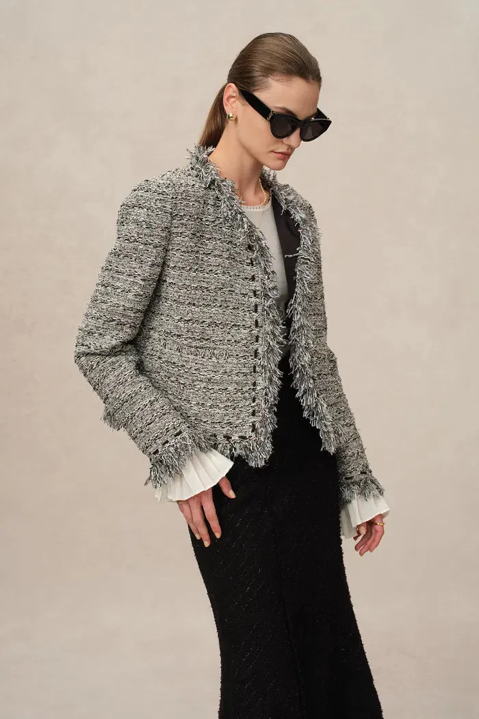 Marcela Coat in Coarse Wool Tweed