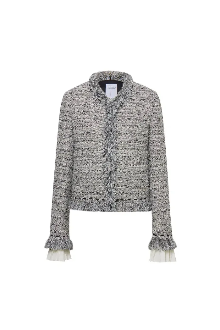 Marcela Coat in Coarse Wool Tweed