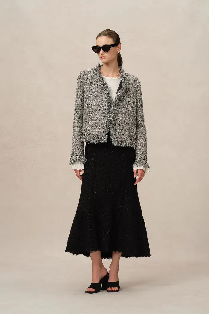 Marcela Coat in Coarse Wool Tweed