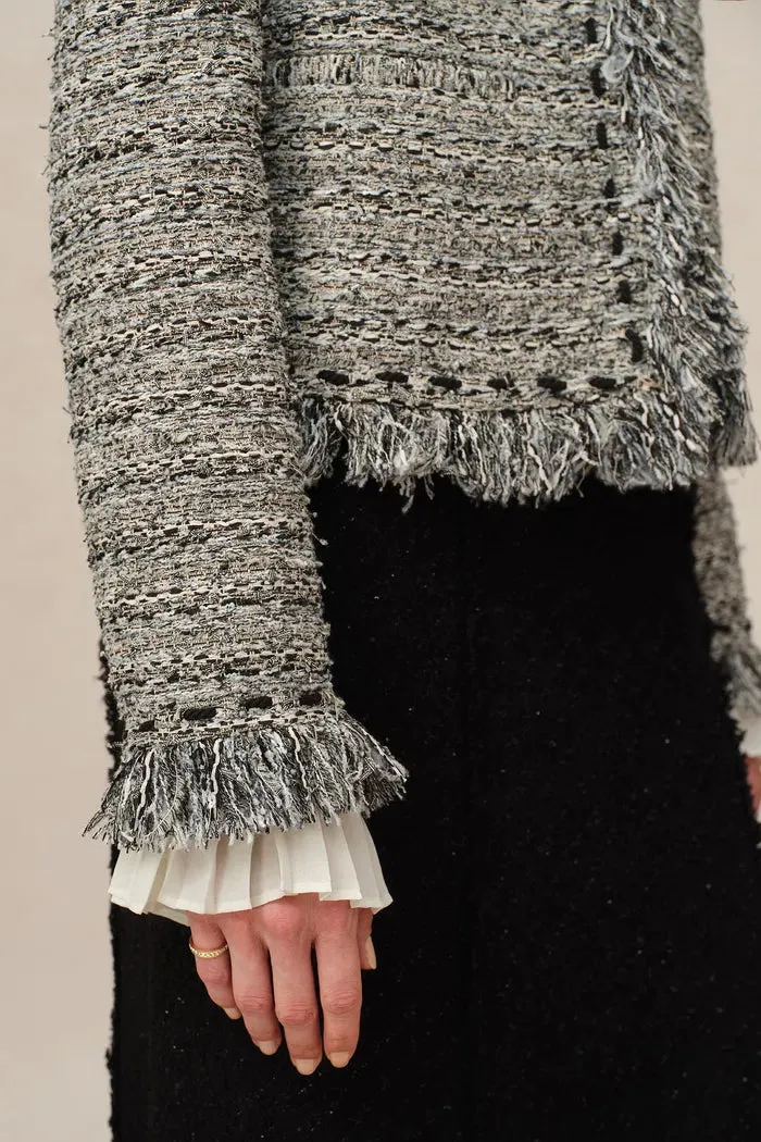 Marcela Coat in Coarse Wool Tweed