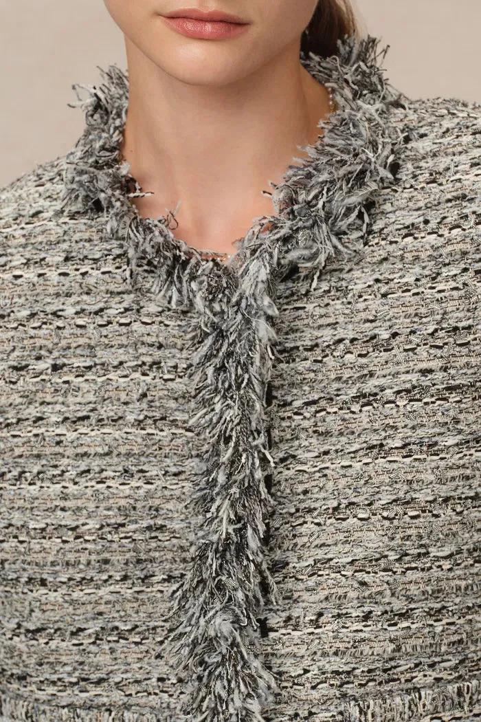 Marcela Coat in Coarse Wool Tweed