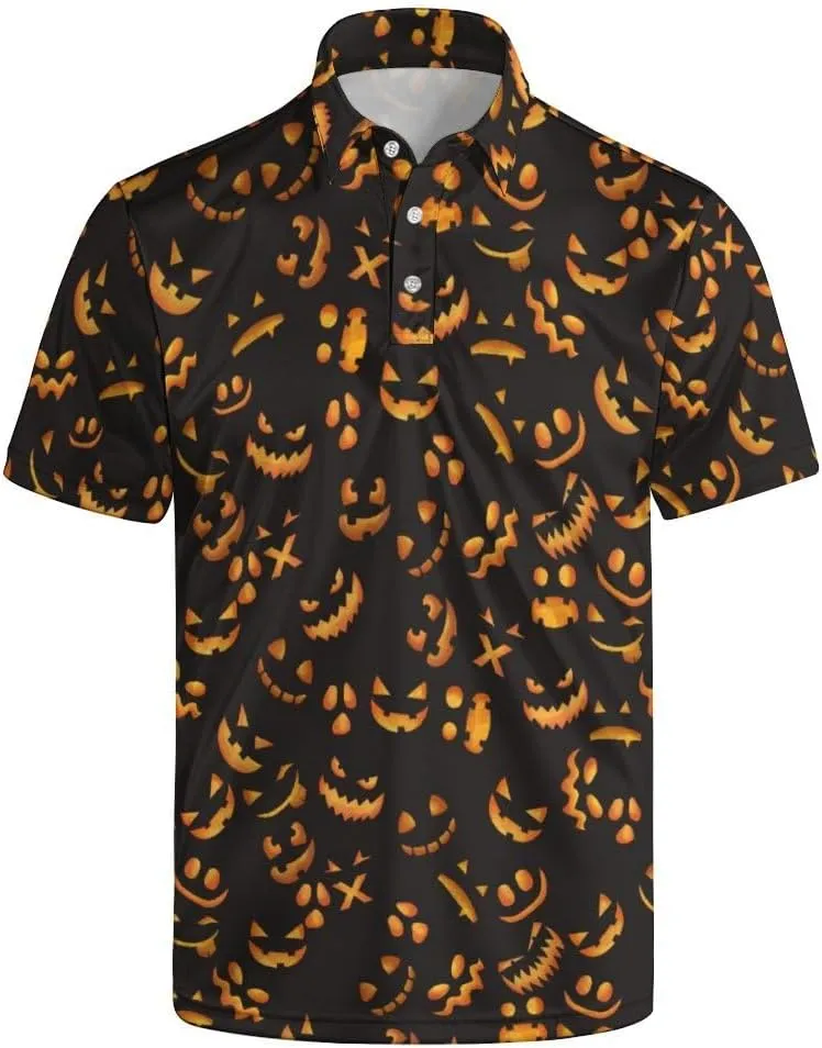 Men's Funny Golf Shirts Hawaiian Polo Shirts 80S Flashes Polo Shirts Funny Hawaiian Beach Summer Golf Polo Shirts