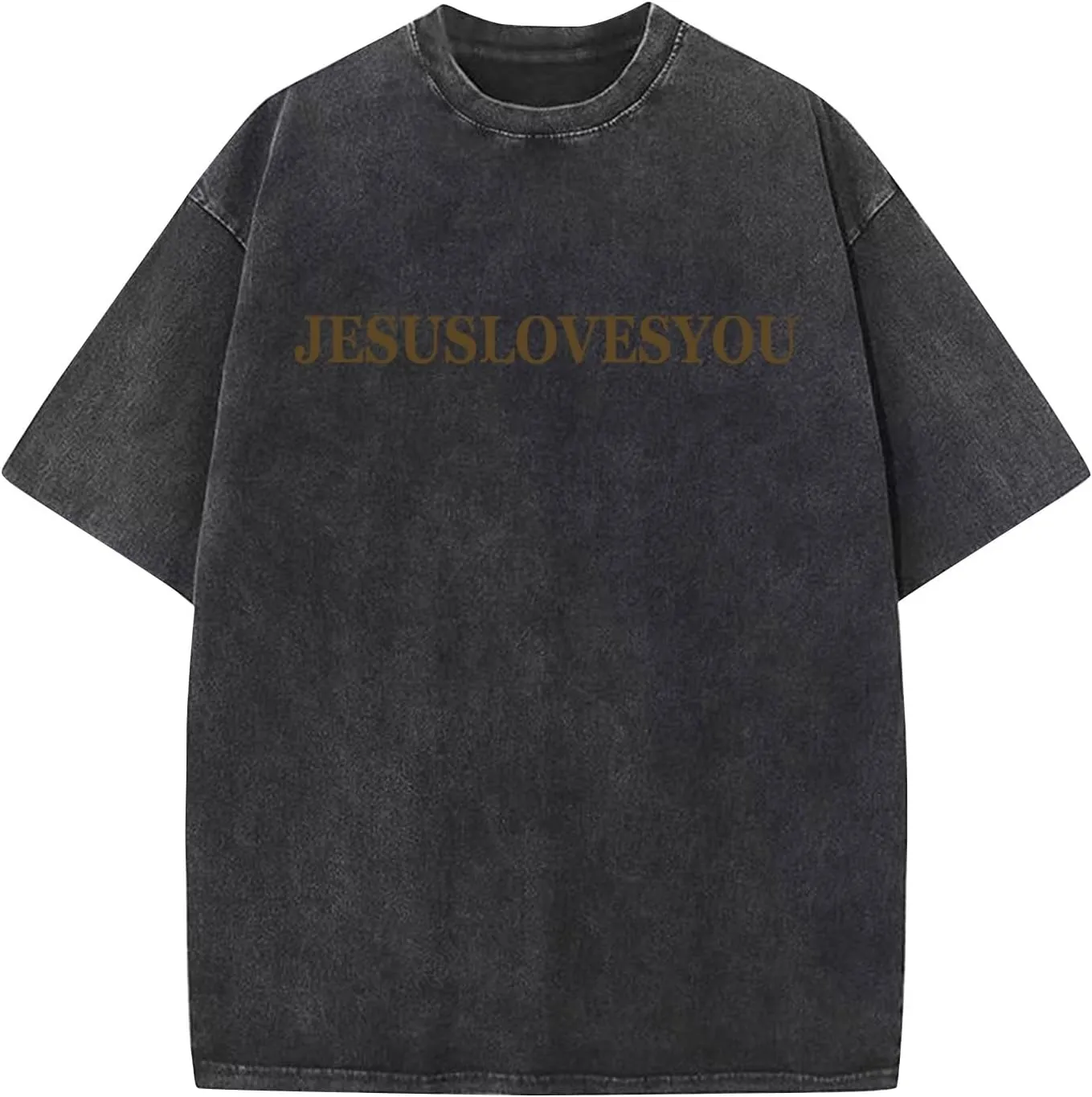 Men's Oversized T Shirts Heavy Cotton Vintage Washed Distressed Letter Graphic Tees Casual Loose Fit Summer Tops