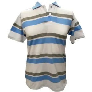 NEW MODEL WOMEN BLACK STRIPE POLO SHIRT JERSEY T SHIRT BLUE