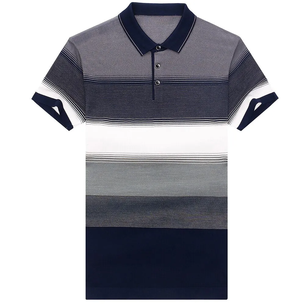 Nsquared Short Sleeve Polo Tee Shirt | Men Casual Summer Striped | Men's Clothing Polos Shirts Mens Fashion Slim Fit Poloshirt