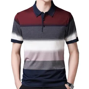 Nsquared Short Sleeve Polo Tee Shirt | Men Casual Summer Striped | Men's Clothing Polos Shirts Mens Fashion Slim Fit Poloshirt