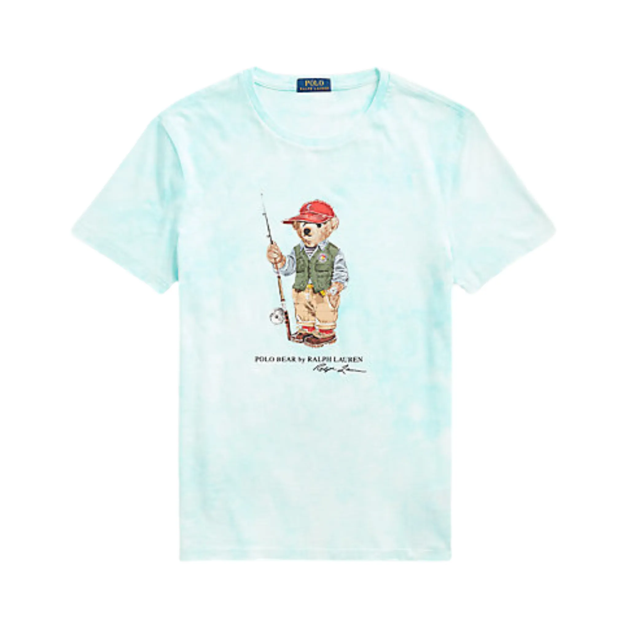 Polo Ralph Lauren Classic Fit Polo Bear Tie-Dye T-Shirt (Blue)