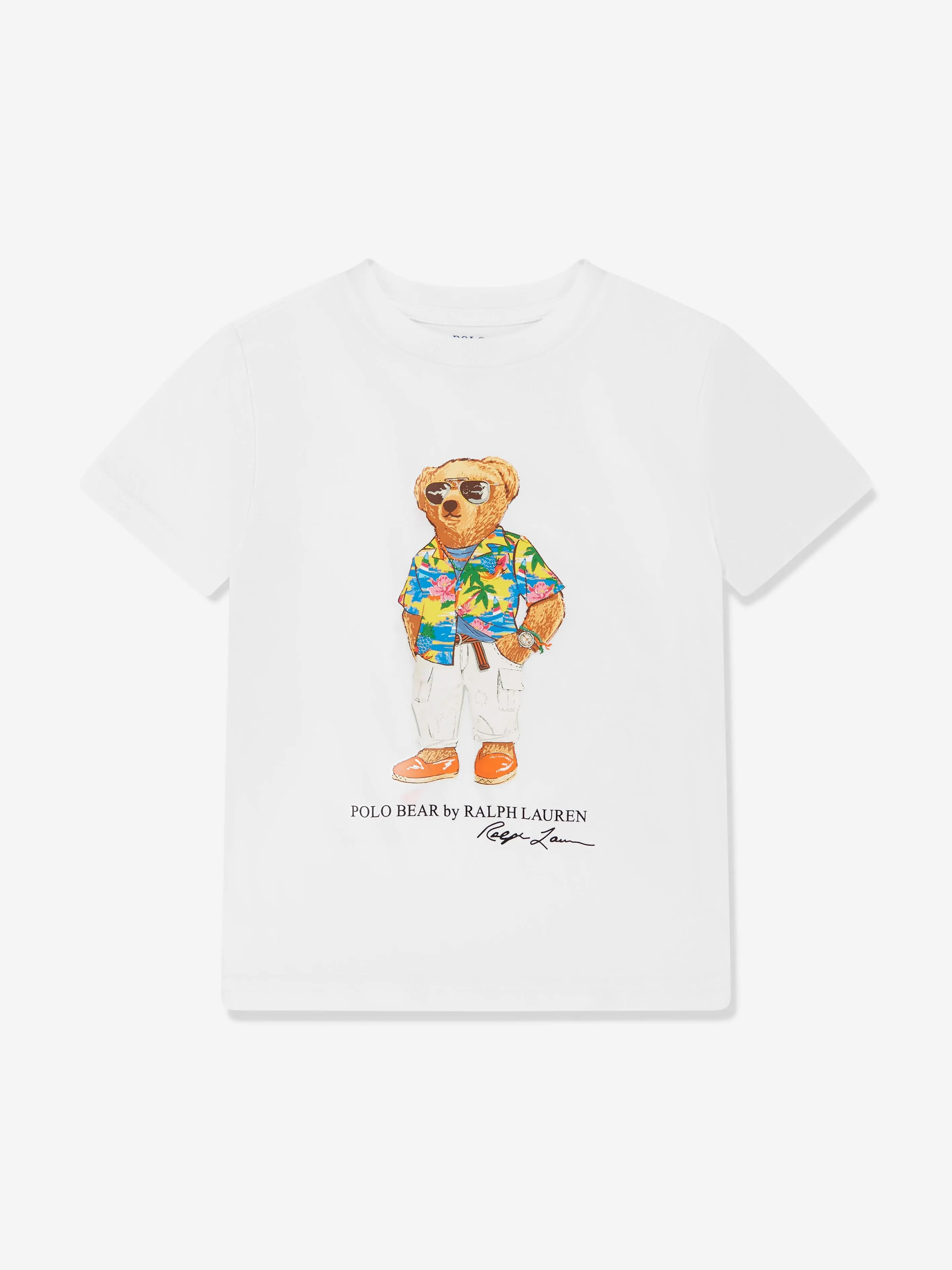 Ralph Lauren Boys Bear T-Shirt in White