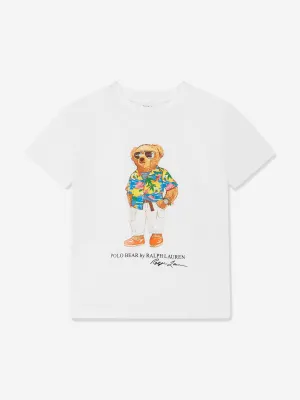 Ralph Lauren Boys Bear T-Shirt in White