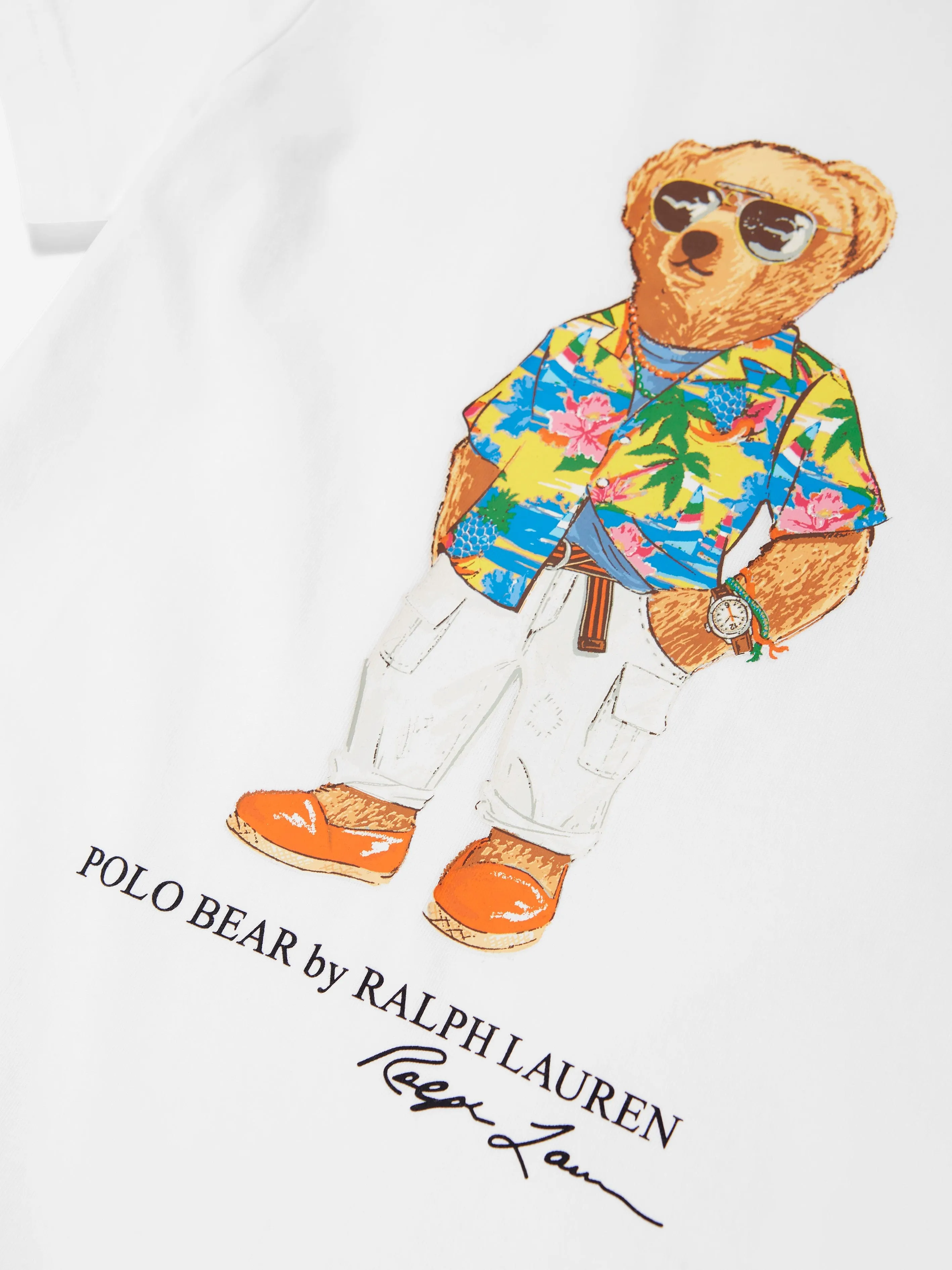 Ralph Lauren Boys Bear T-Shirt in White