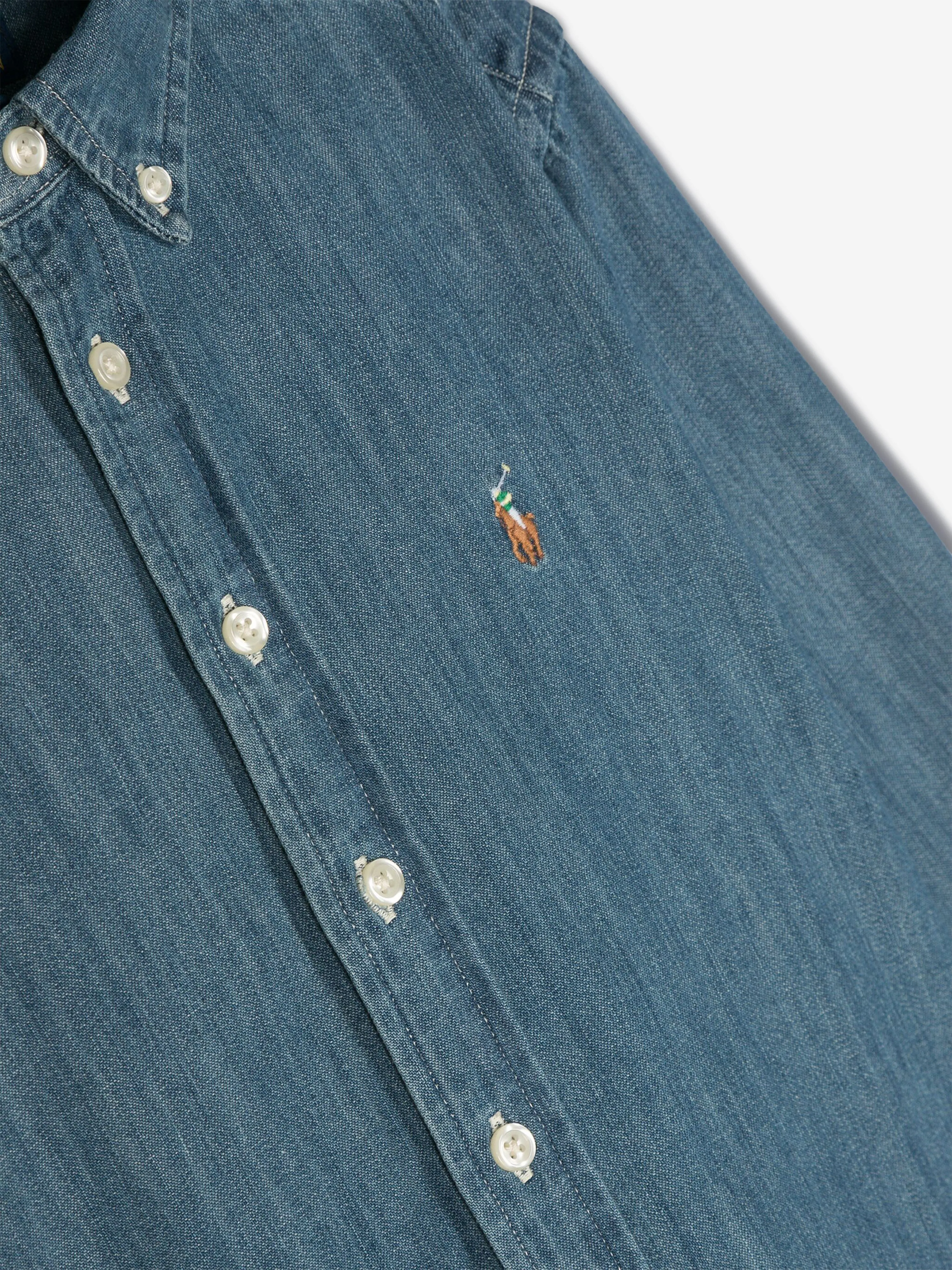 Ralph Lauren Boys Chambray Shirt in Blue