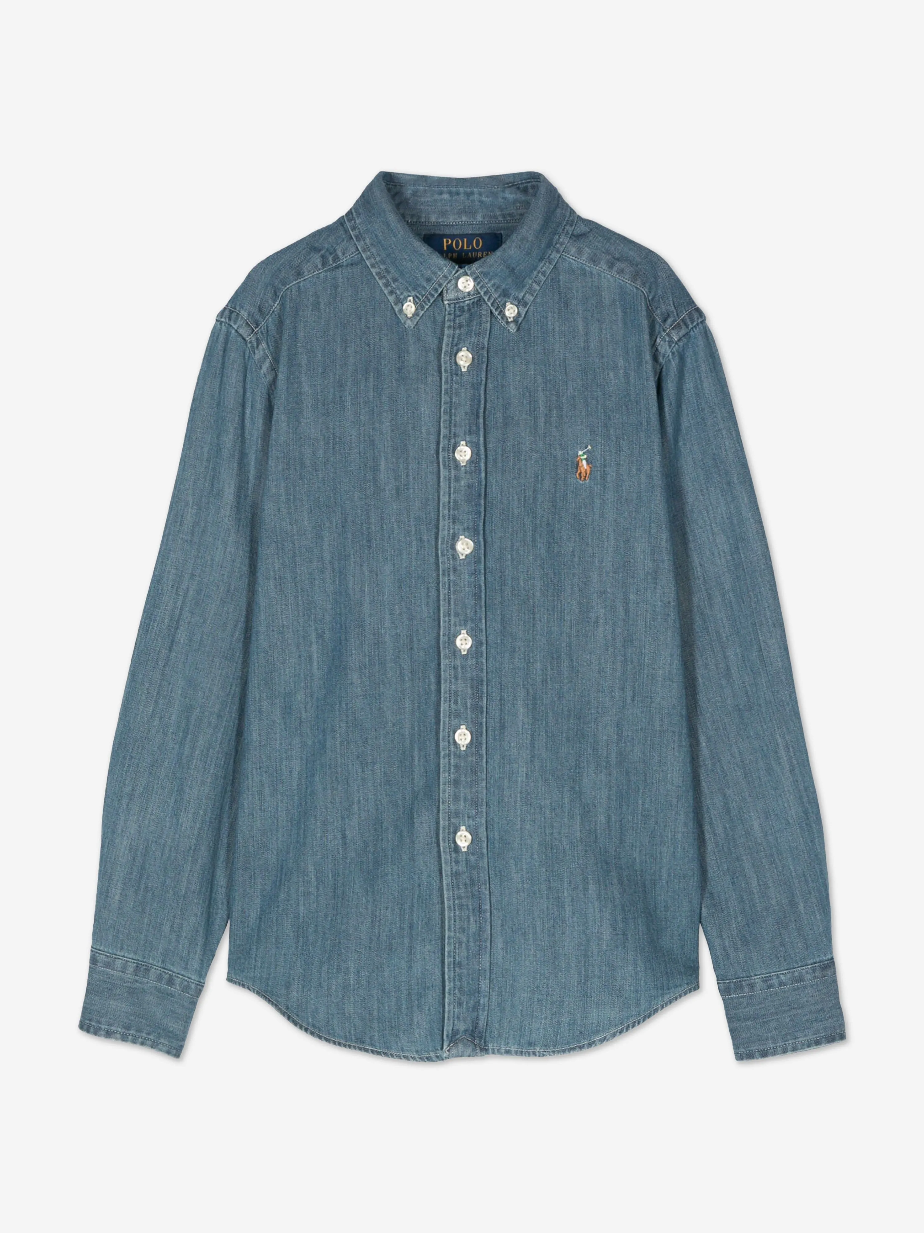 Ralph Lauren Boys Chambray Shirt in Blue