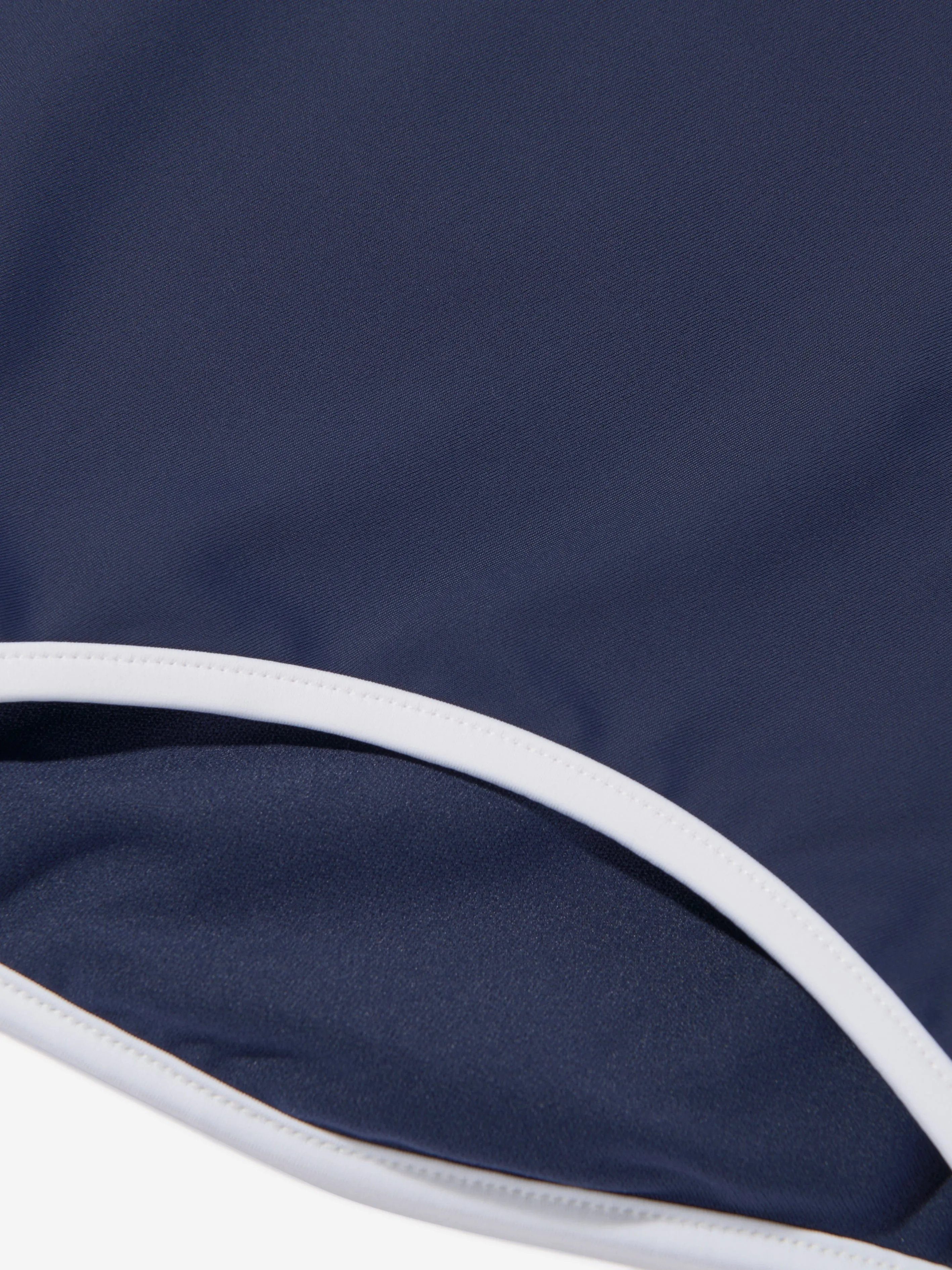 Ralph Lauren Girls Embroidered Bear Swimsuit in Navy