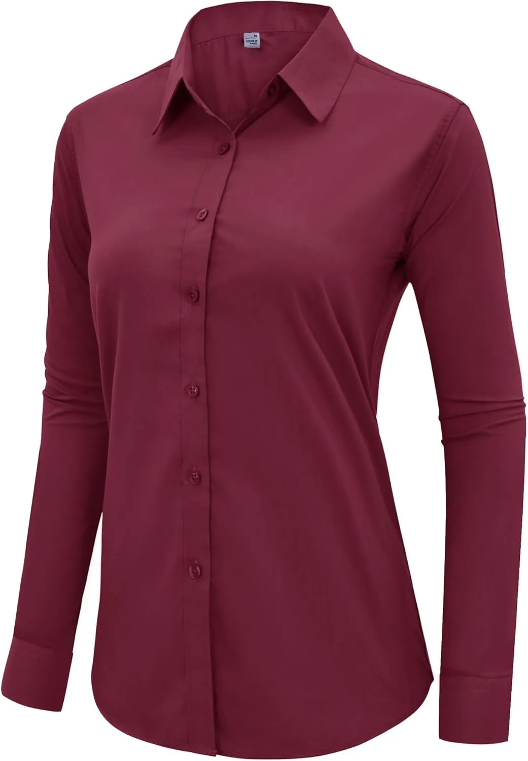 siliteelon Button Down Shirts Dress Shirts for Women Long Sleeve Womens Work Shirts Regular Fit Cotton Dress Shirts