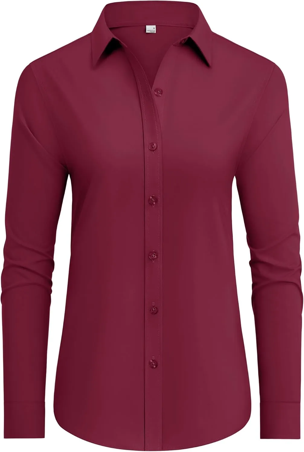 siliteelon Button Down Shirts Dress Shirts for Women Long Sleeve Womens Work Shirts Regular Fit Cotton Dress Shirts