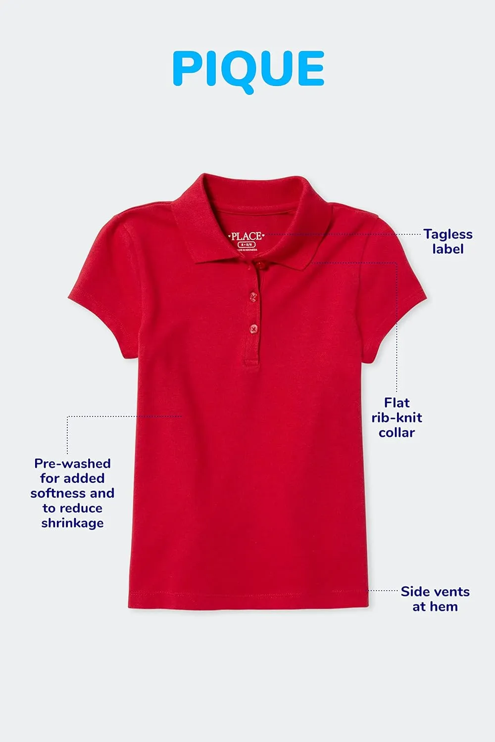 The Children's Place Baby Boys Short Sleeve Pique Polo