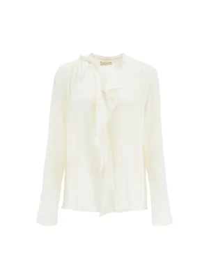 Utah Ruffled Silk Top