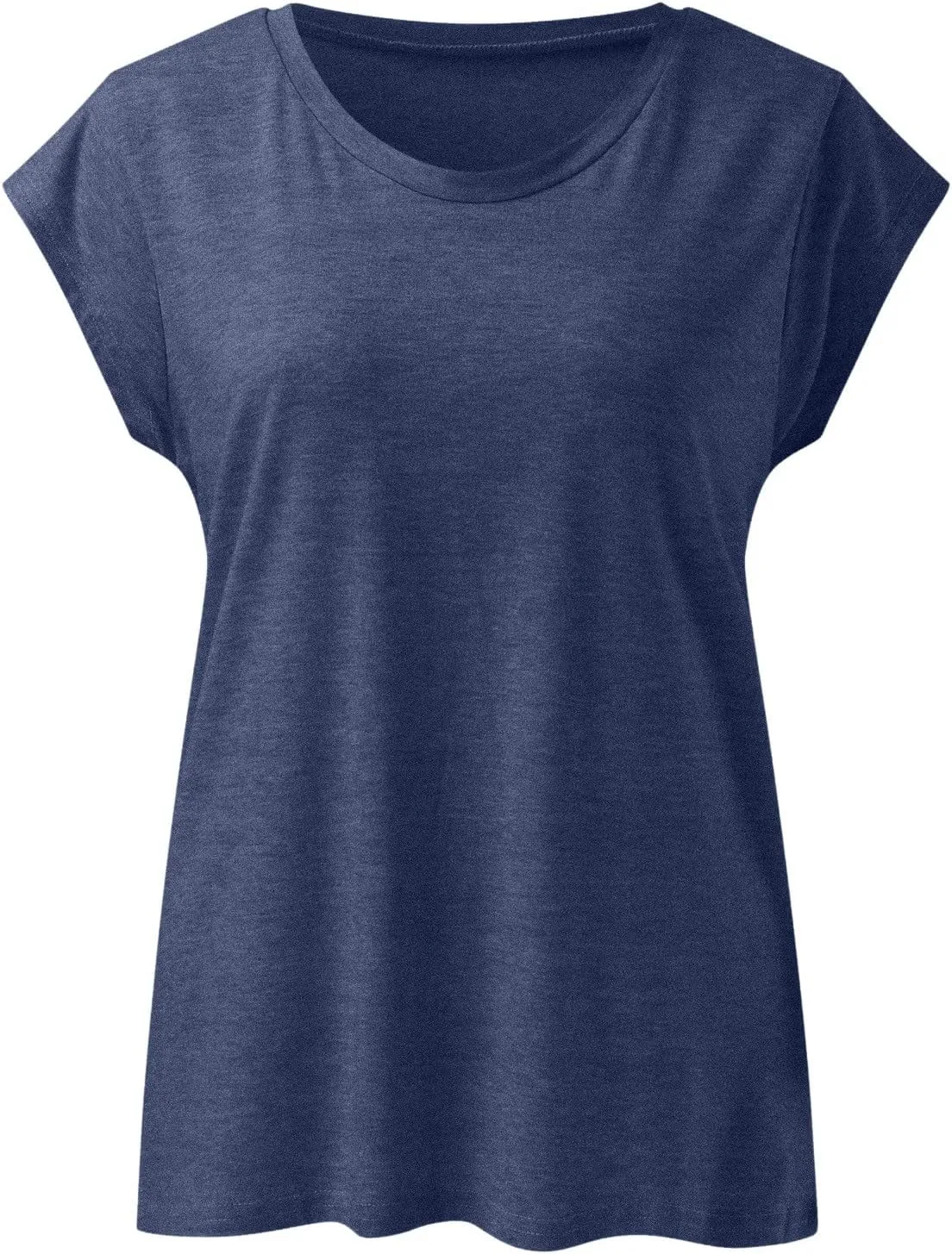 Womens Tops Summer Short Sleeve Shirts Cotton V Neck Basic Cap Sleeve T Shirts Casual Loose Fit Summer Fashion Clothes