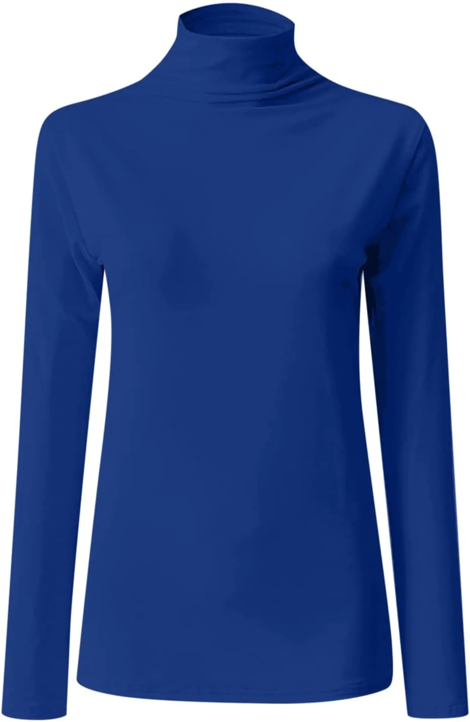 Women's Turtleneck Long Sleeve Shirts Slim Fitted Lightweight Base Layer Casual Tops Thermal Active Layer Tees